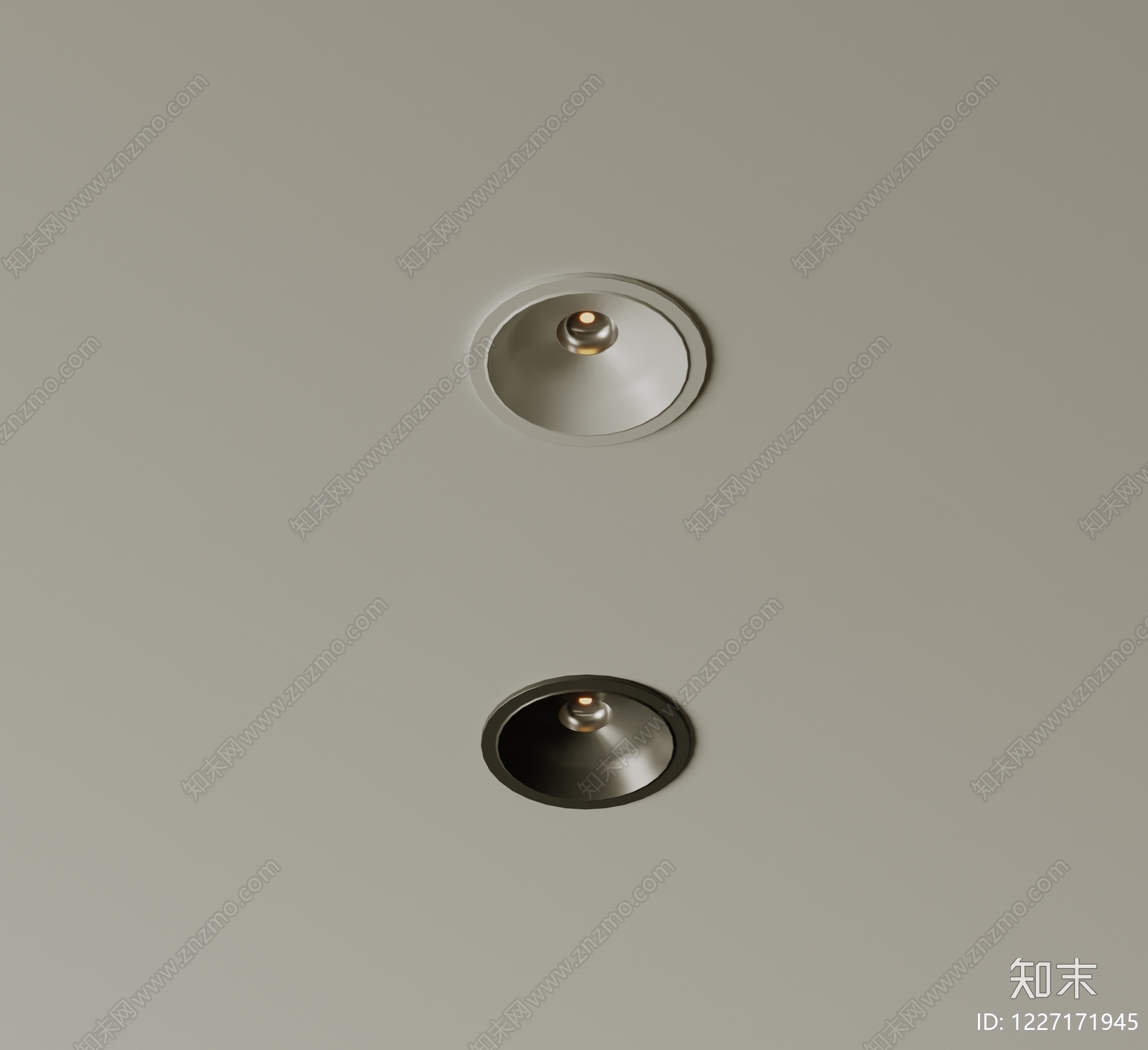 极简筒灯射灯SU模型下载【ID:1227171945】