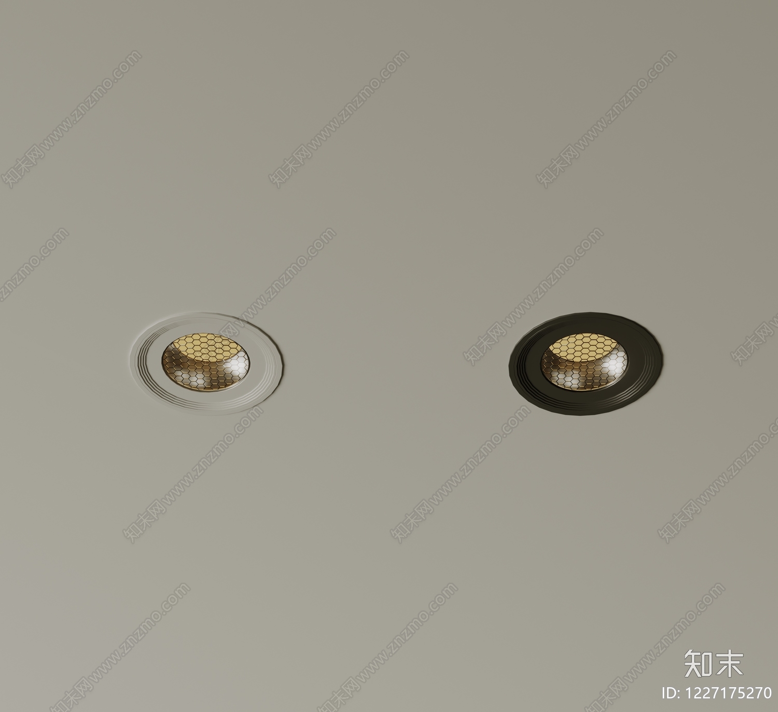 极简筒灯射灯SU模型下载【ID:1227175270】