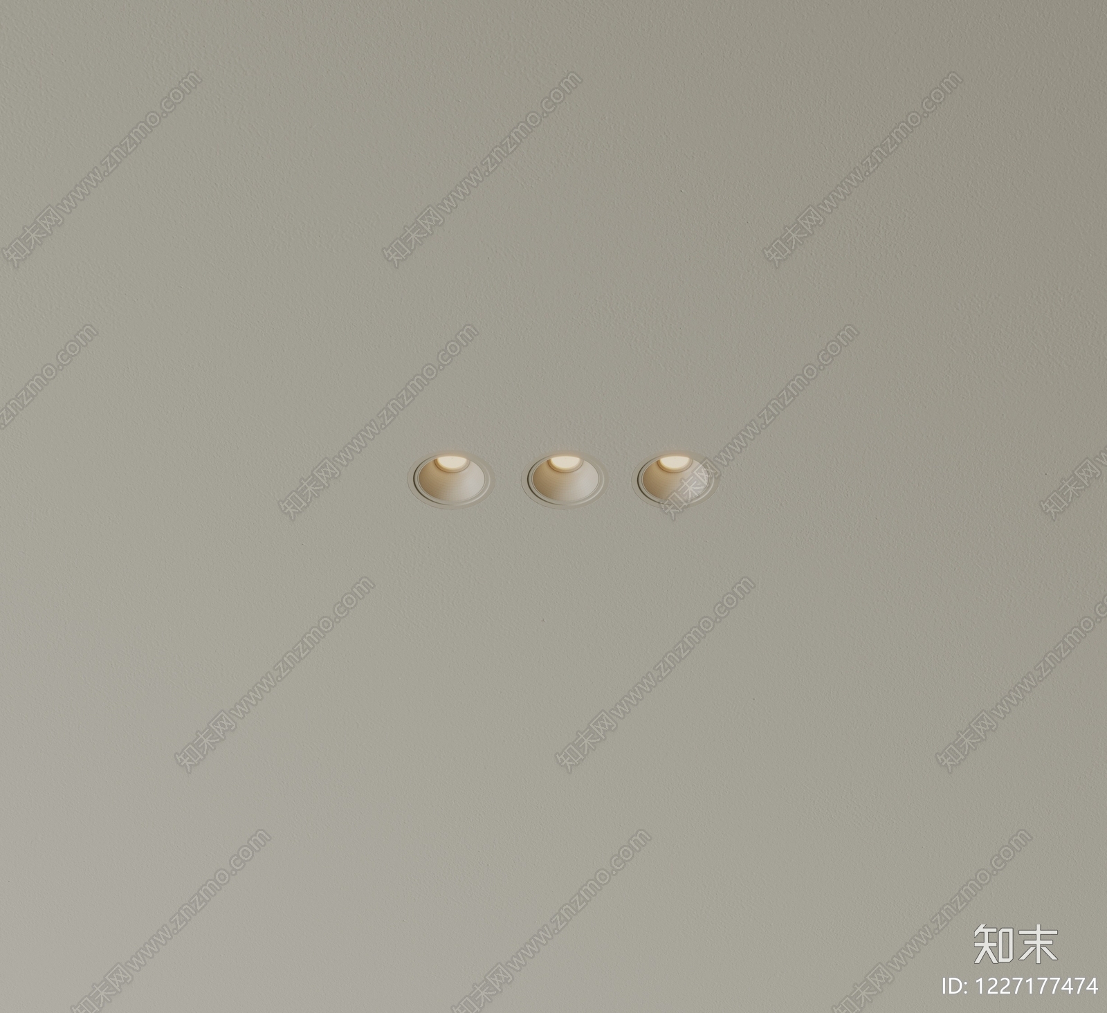 极简筒灯射灯SU模型下载【ID:1227177474】