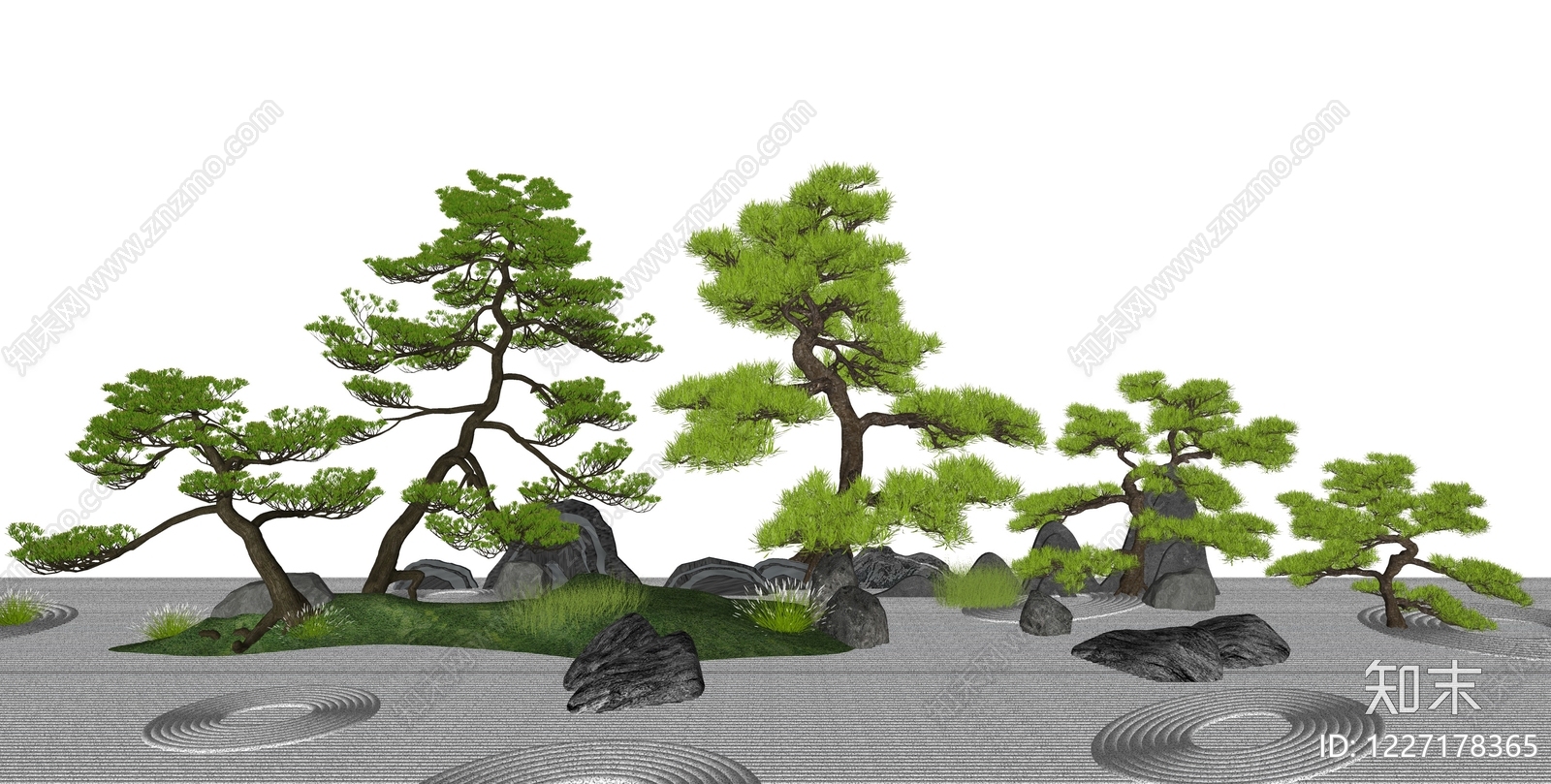 日式灌木SU模型下载【ID:1227178365】