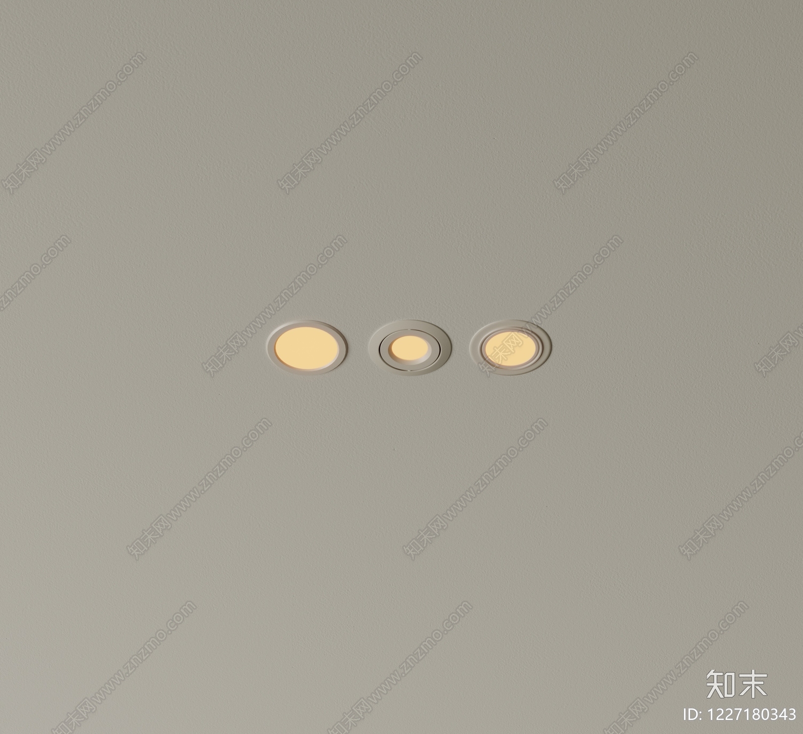 极简筒灯射灯SU模型下载【ID:1227180343】