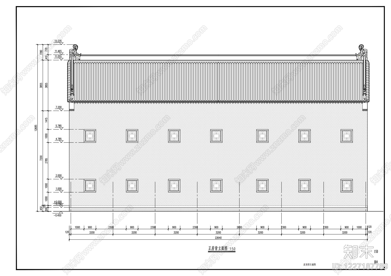 四合院cad施工图下载【ID:1227187789】