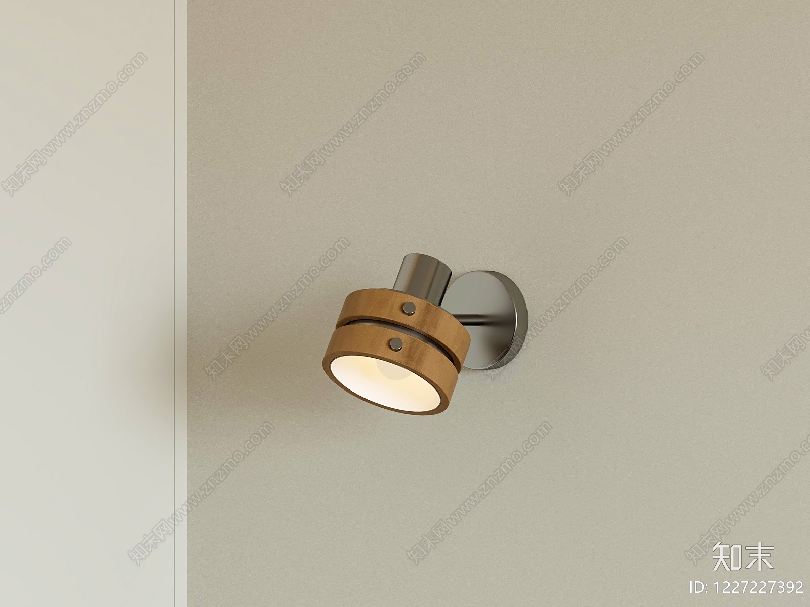 原木风壁灯SU模型下载【ID:1227227392】