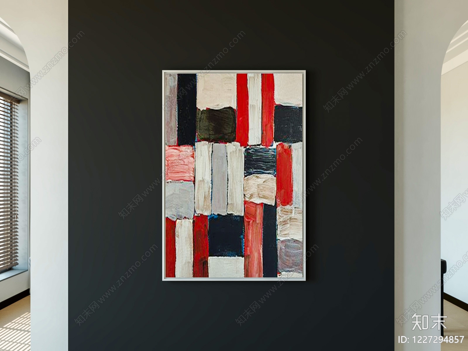 现代挂画SU模型下载【ID:1227294857】