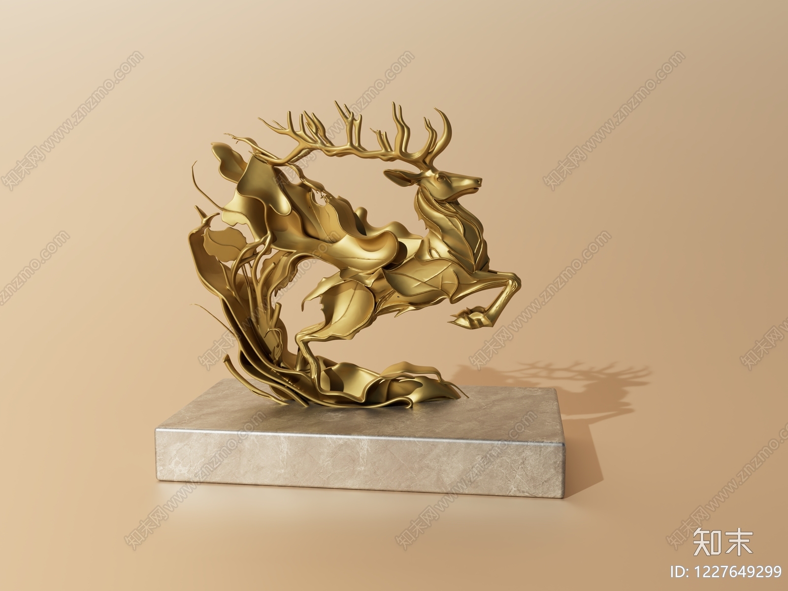 轻奢雕塑SU模型下载【ID:1227649299】