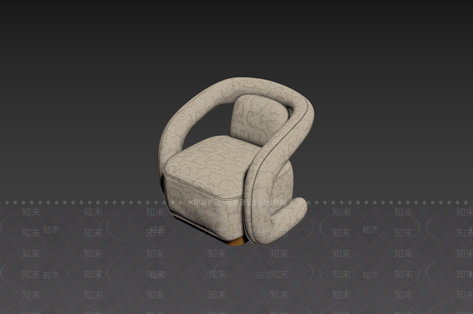 轻奢休闲椅3D模型下载【ID:1227718349】