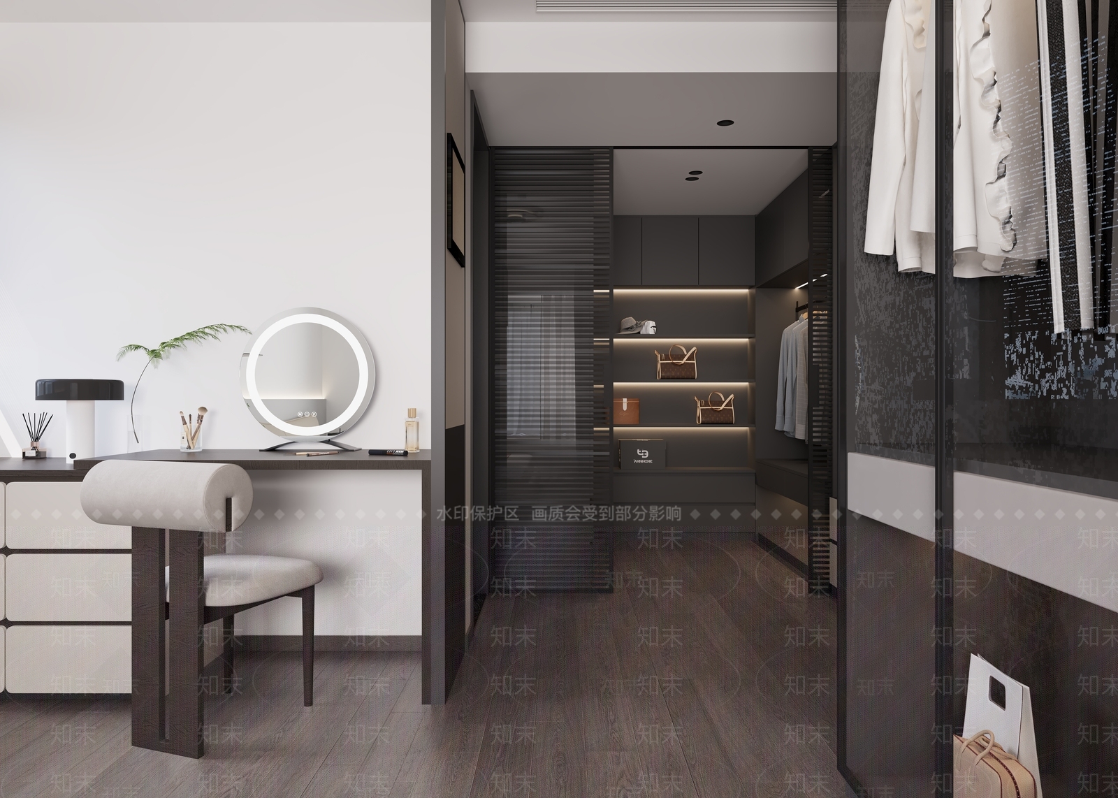现代简约主卧3D模型下载【ID:1227788193】