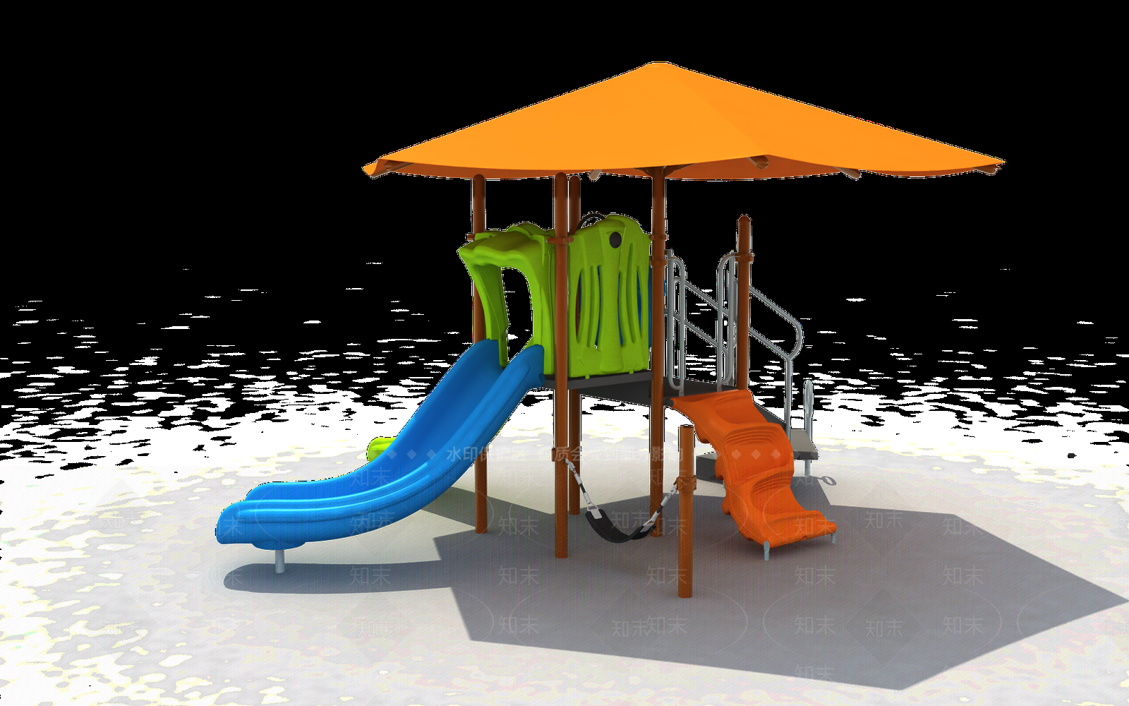现代儿童器材3D模型下载【ID:1227875390】