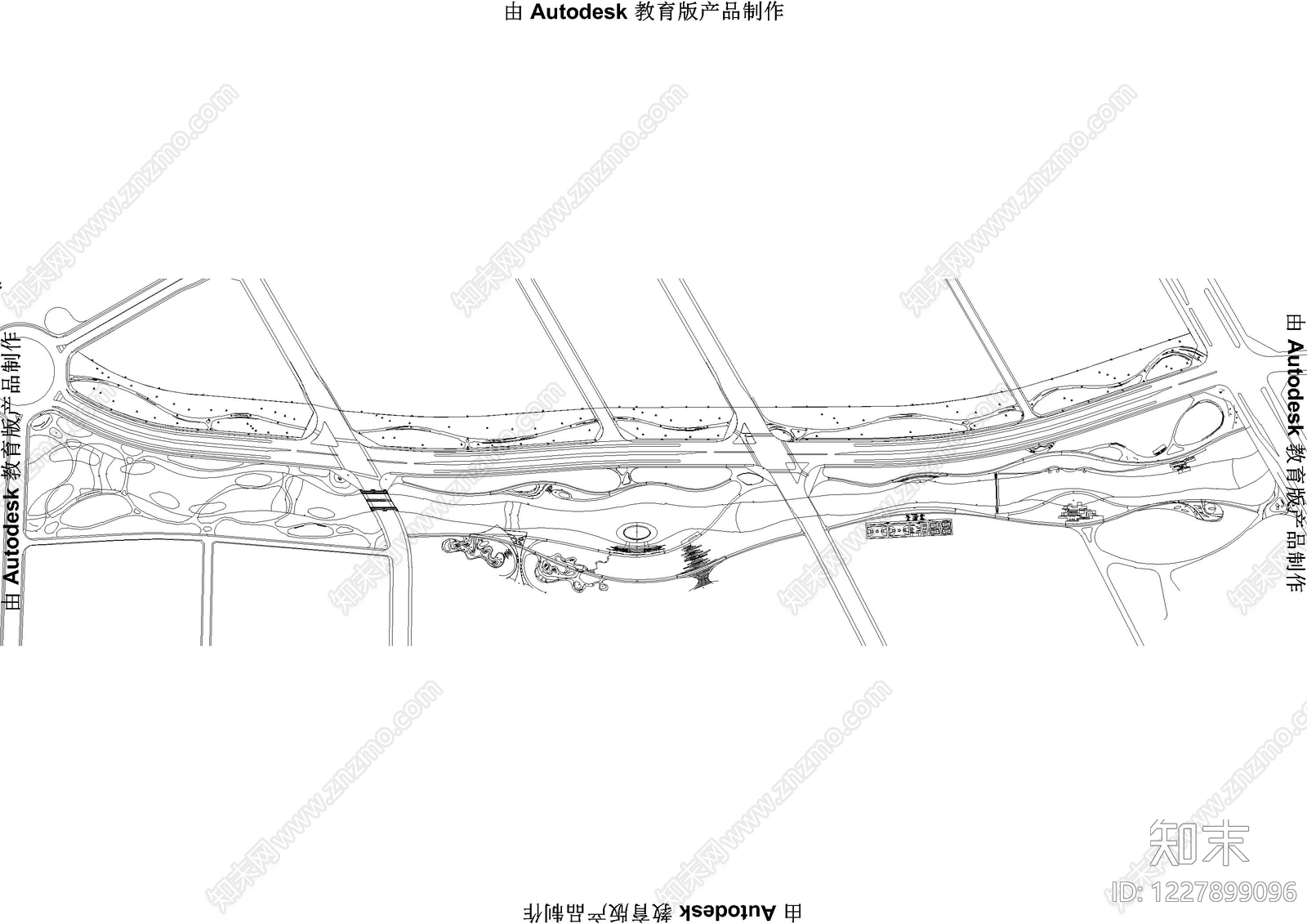 景观平面图cad施工图下载【ID:1227899096】