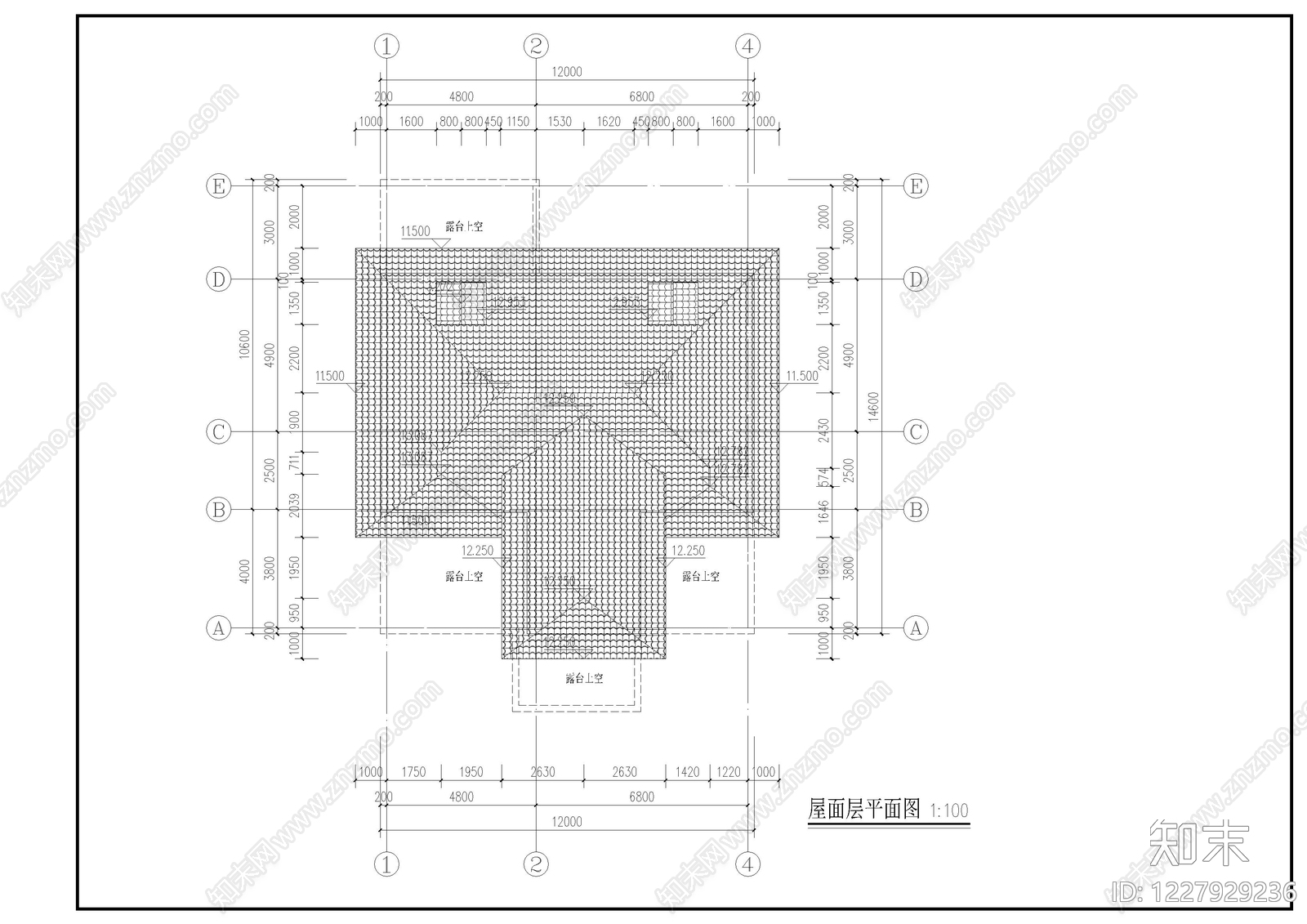 别墅建筑cad施工图下载【ID:1227929236】