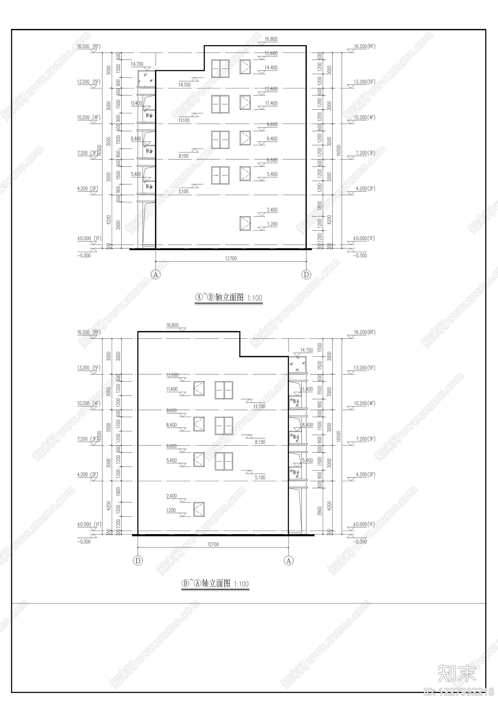 别墅建筑cad施工图下载【ID:1227932218】