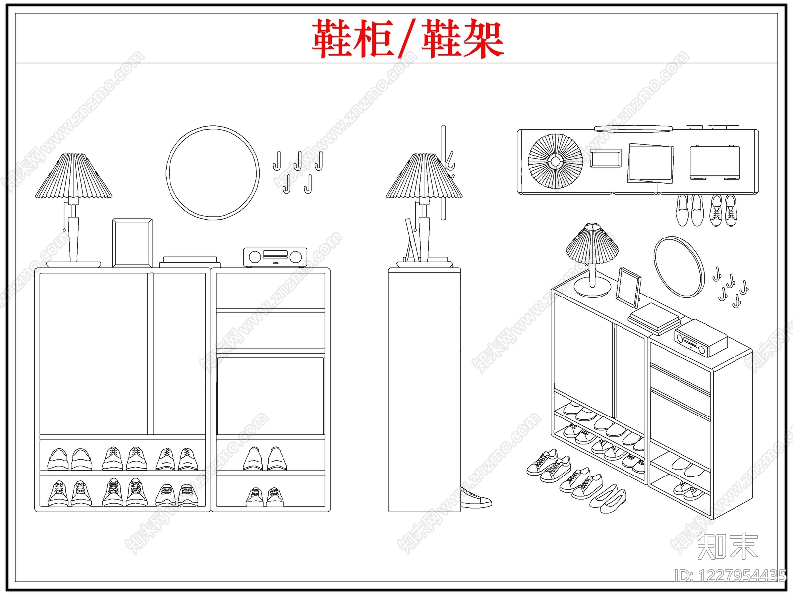 柜子cad施工图下载【ID:1227954435】