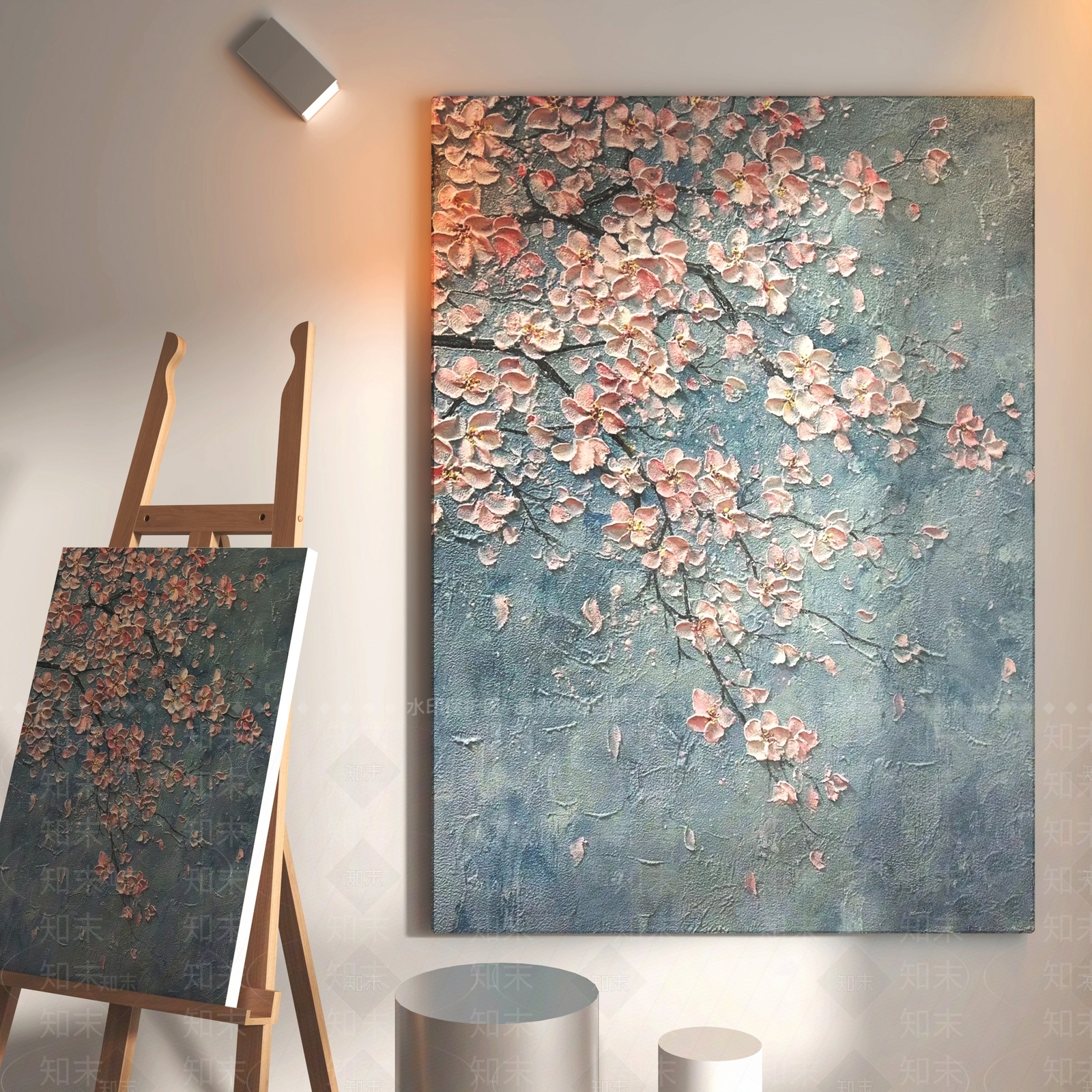 侘寂艺术展厅3D模型渲染效果图