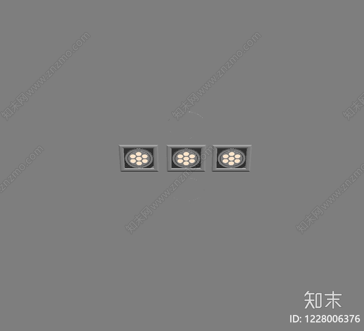 极简筒灯射灯SU模型下载【ID:1228006376】