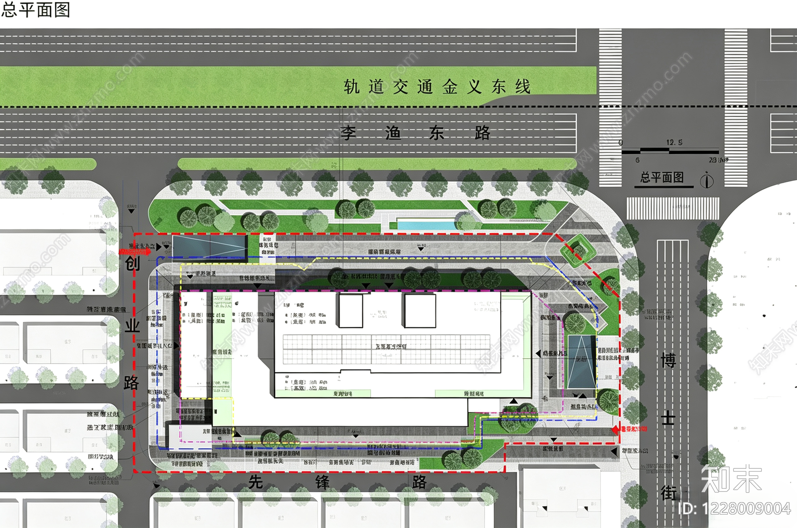 社区商业中心cad施工图下载【ID:1228009004】