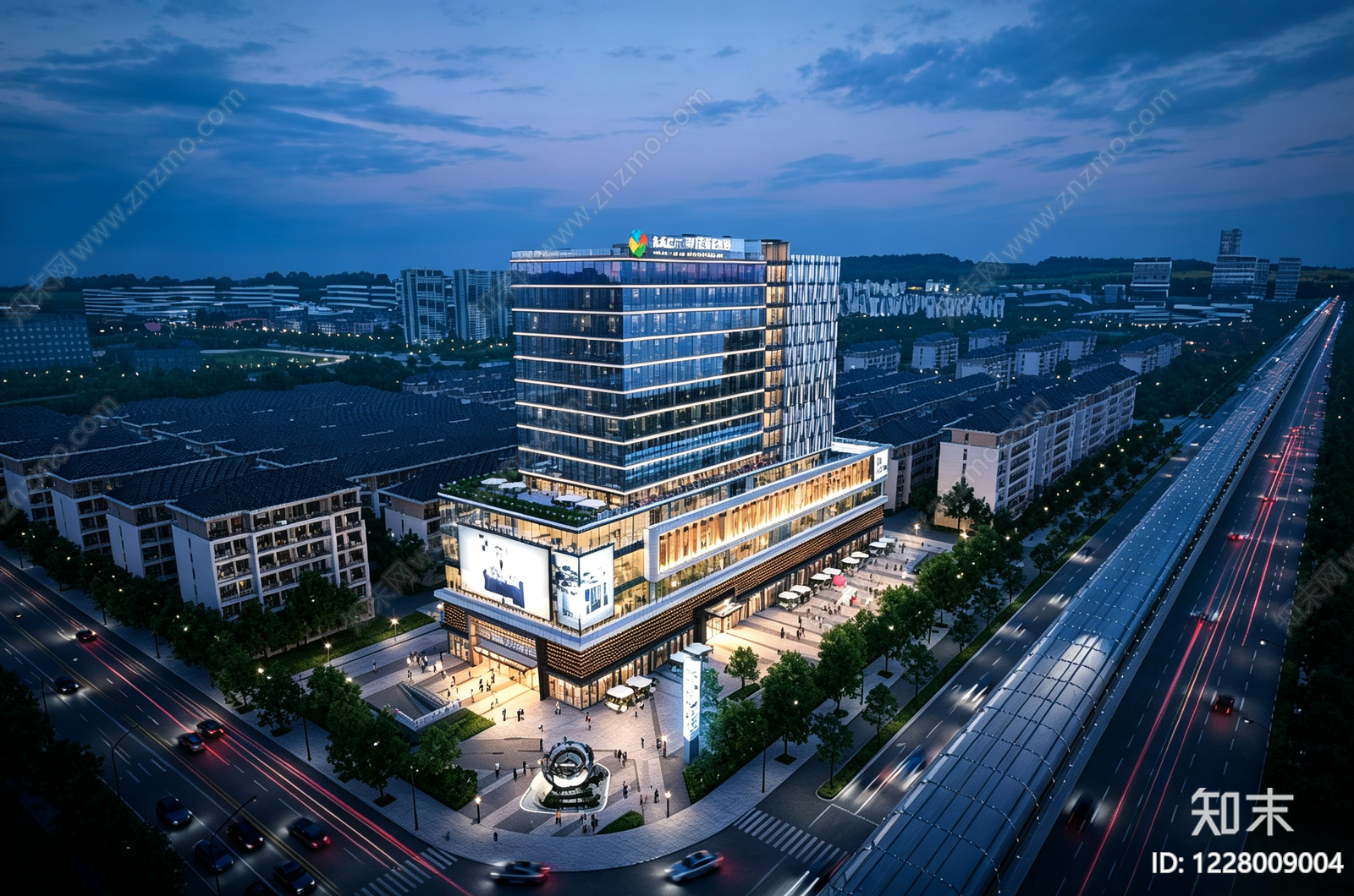 社区商业中心cad施工图下载【ID:1228009004】