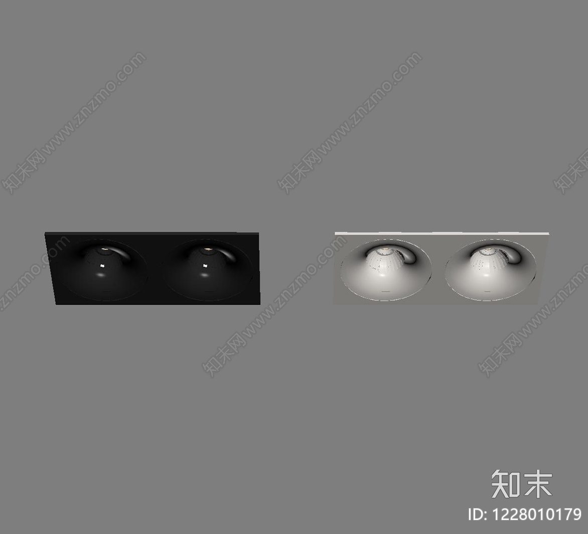 极简筒灯射灯SU模型下载【ID:1228010179】