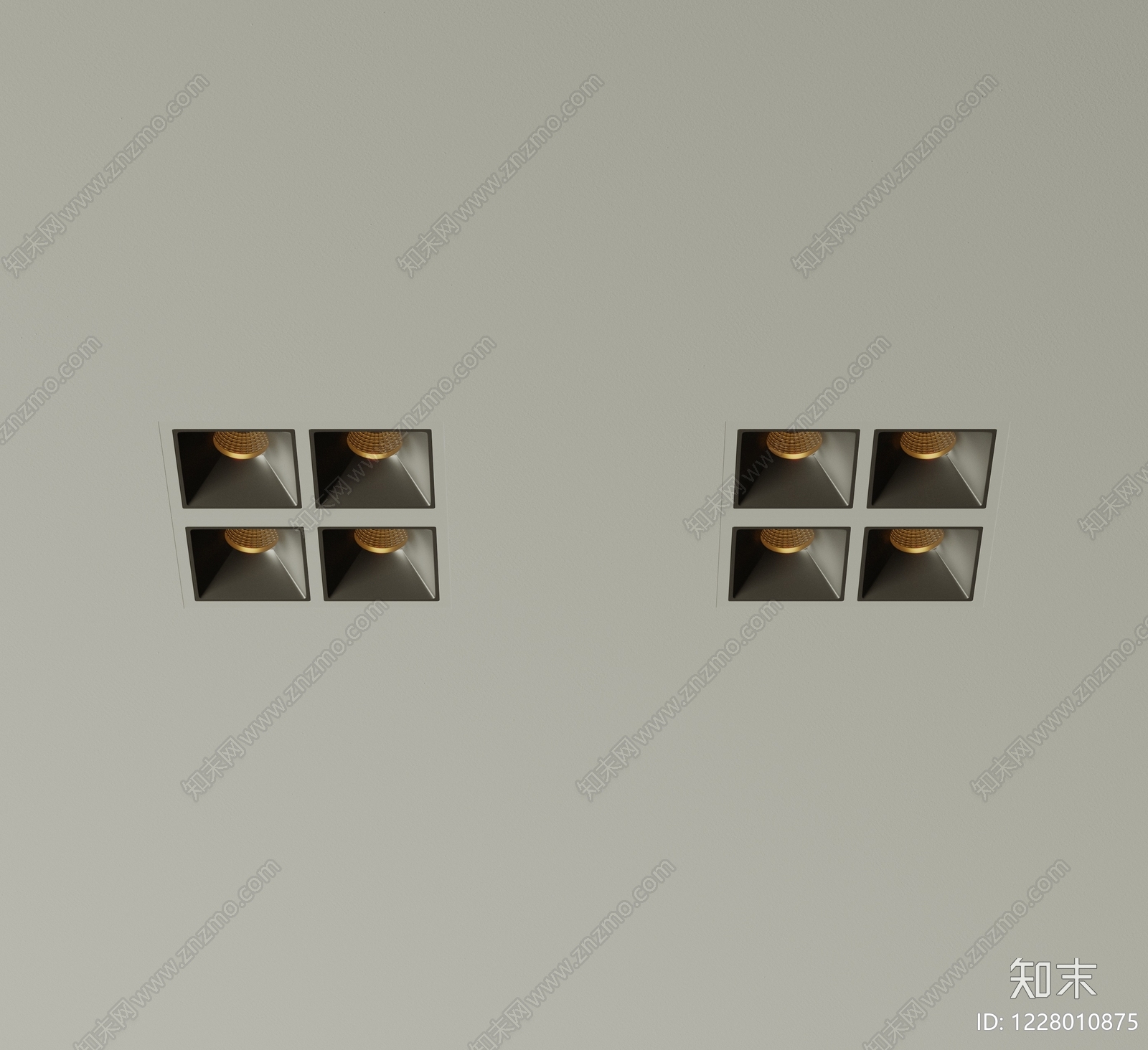 轻奢筒灯射灯SU模型下载【ID:1228010875】