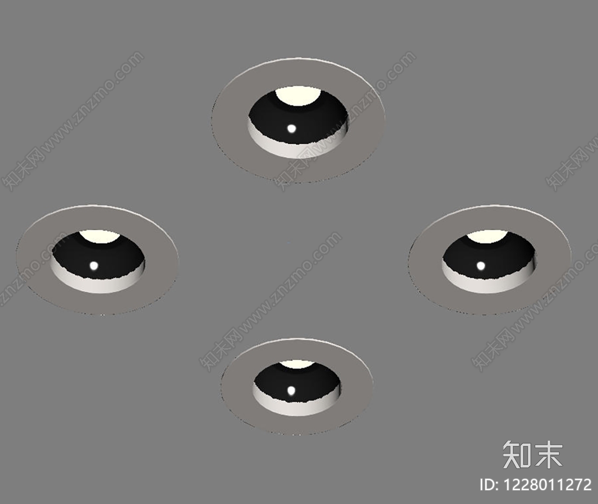 极简筒灯射灯SU模型下载【ID:1228011272】