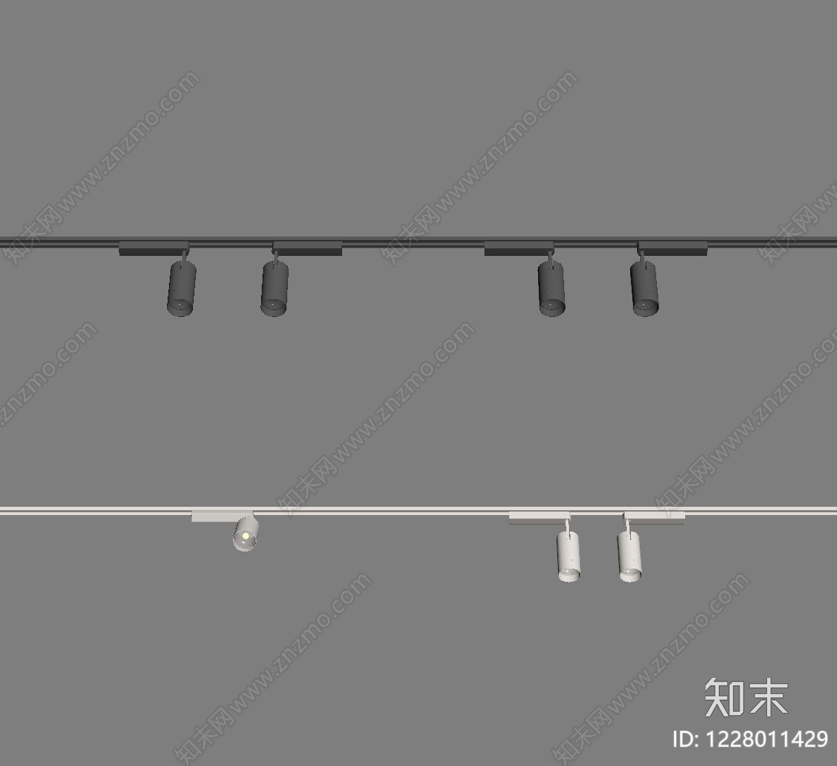 极简筒灯射灯SU模型下载【ID:1228011429】