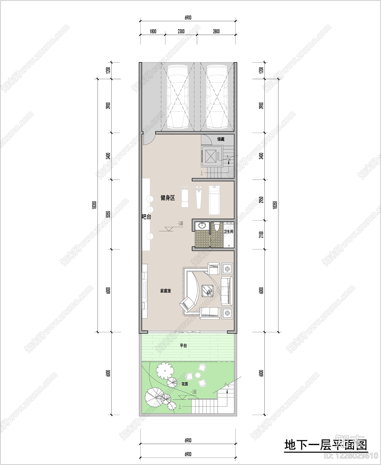 别墅建筑cad施工图下载【ID:1228029610】