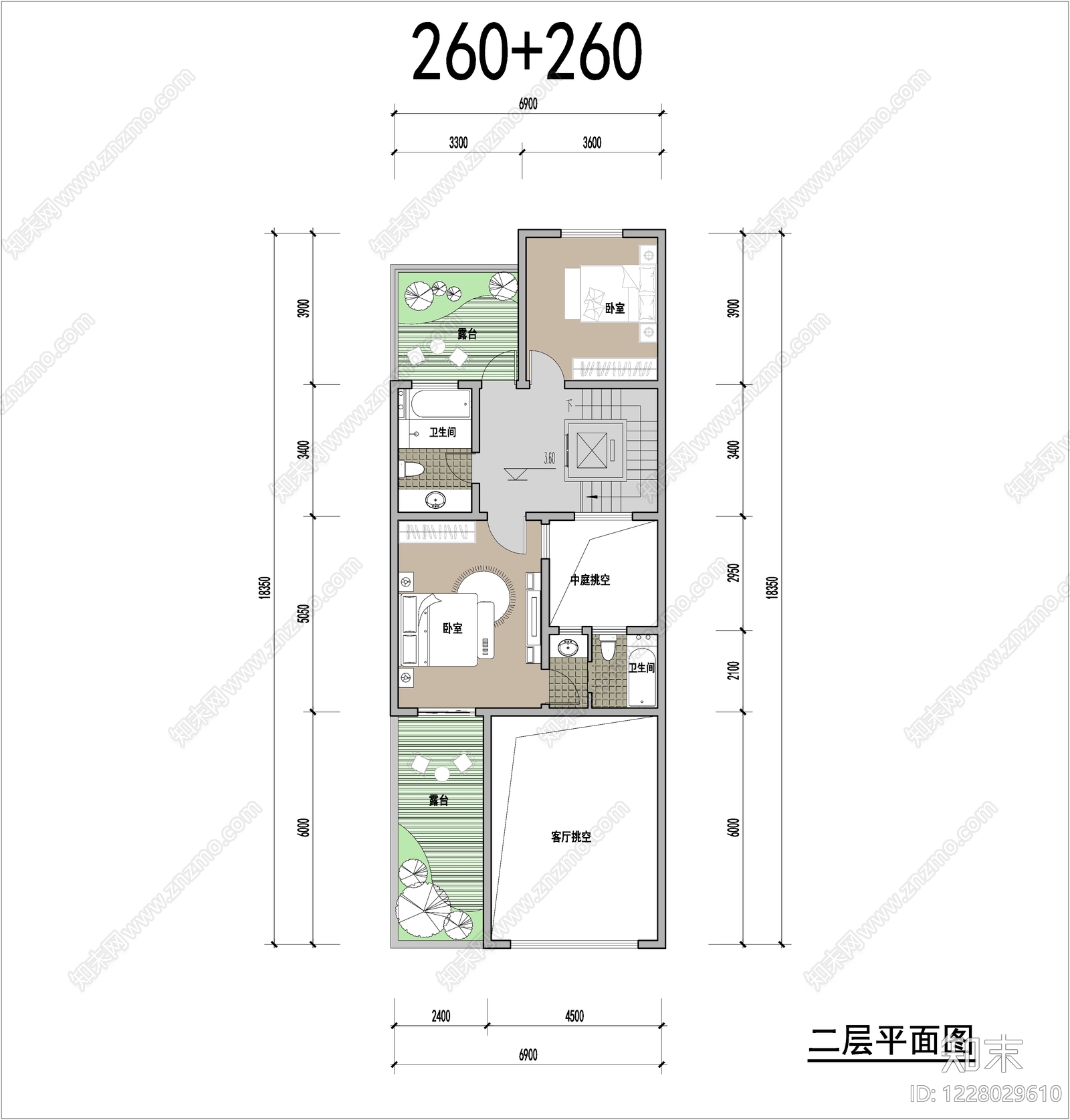 别墅建筑cad施工图下载【ID:1228029610】