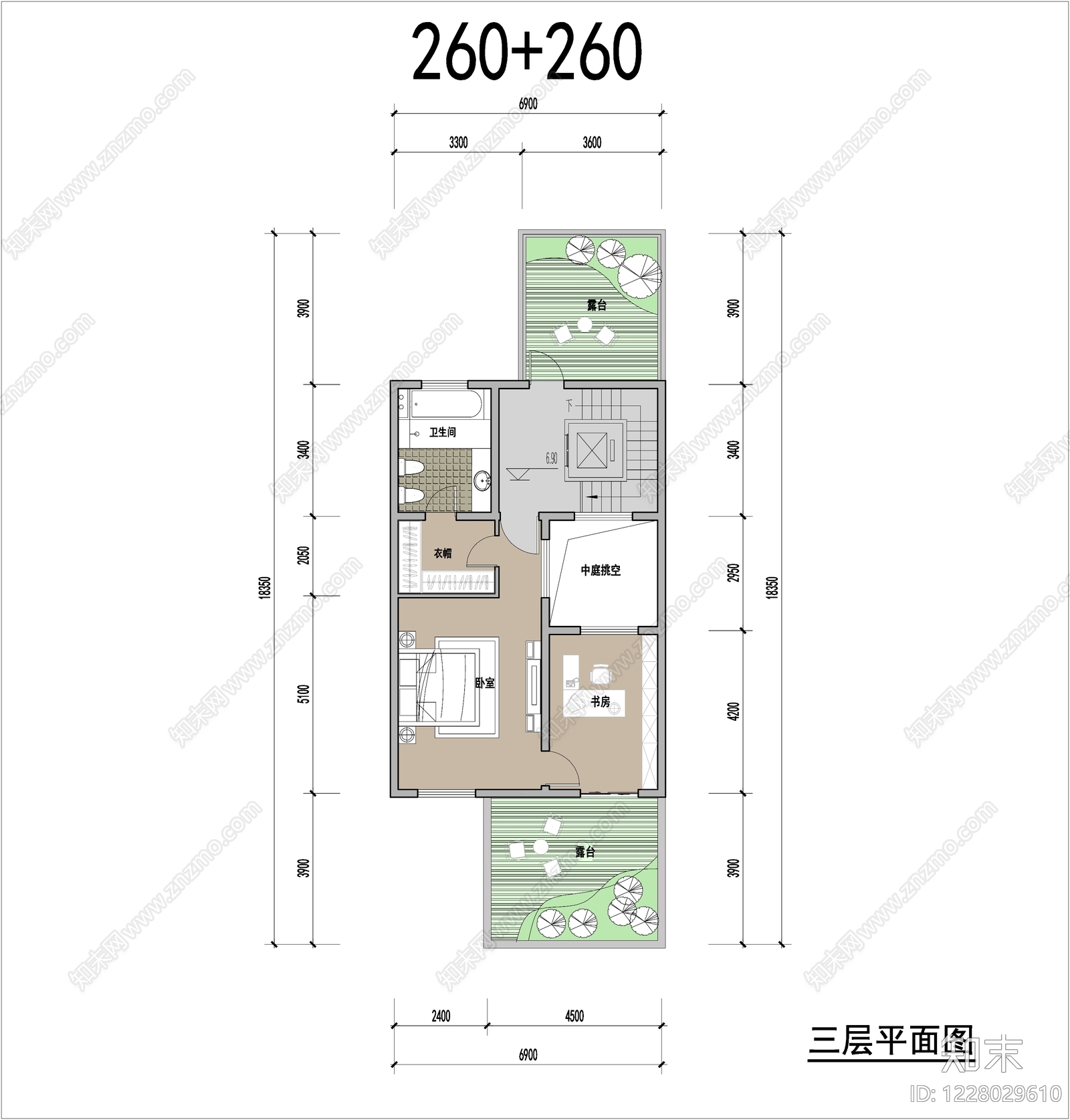 别墅建筑cad施工图下载【ID:1228029610】