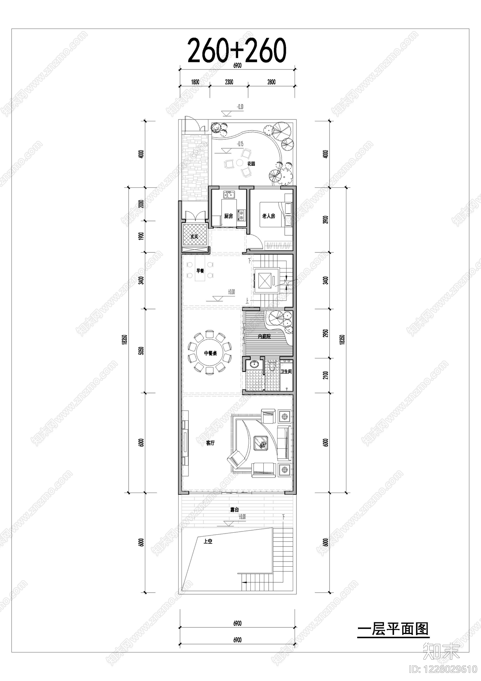 别墅建筑cad施工图下载【ID:1228029610】