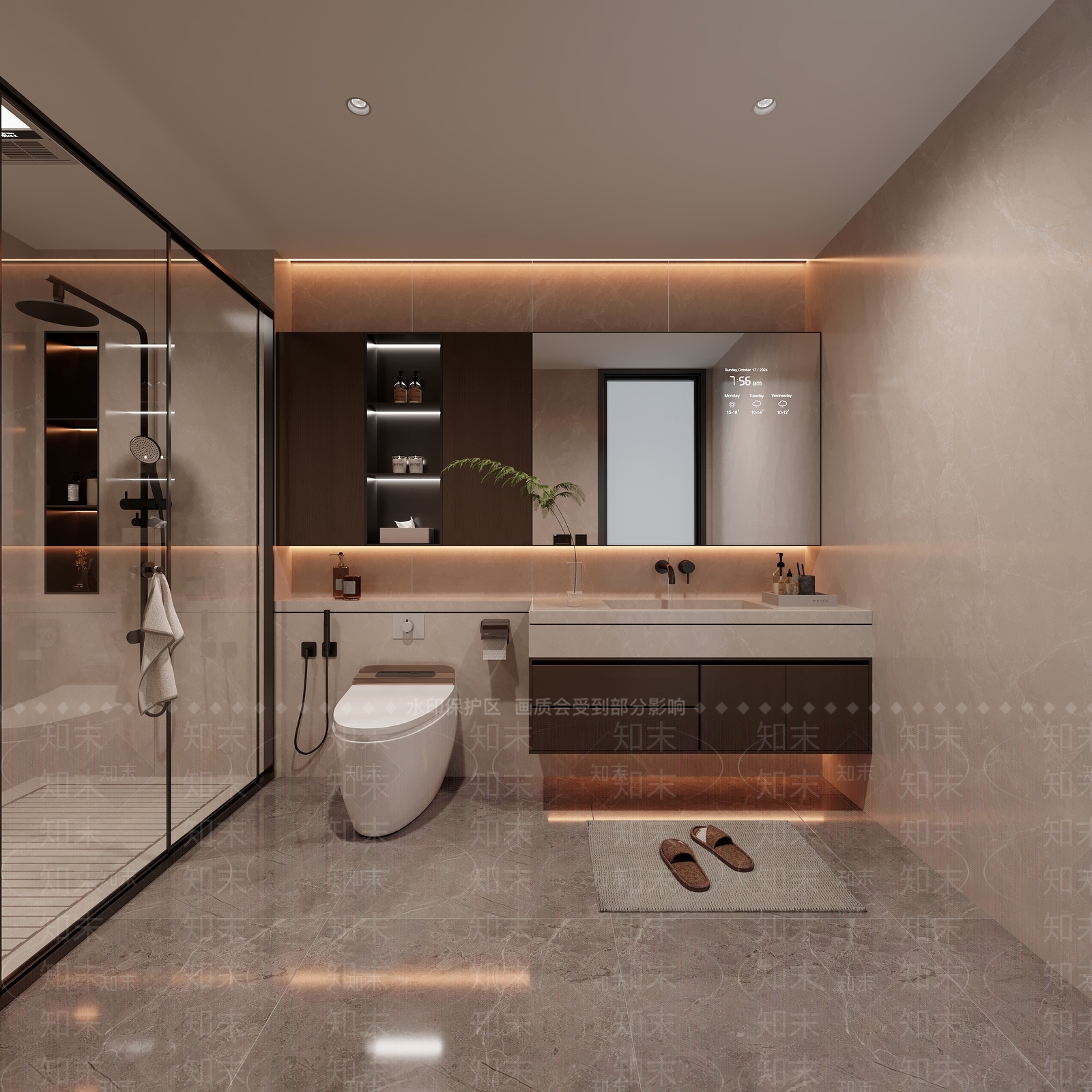 现代简约卫生间3D模型下载【ID:1228033637】