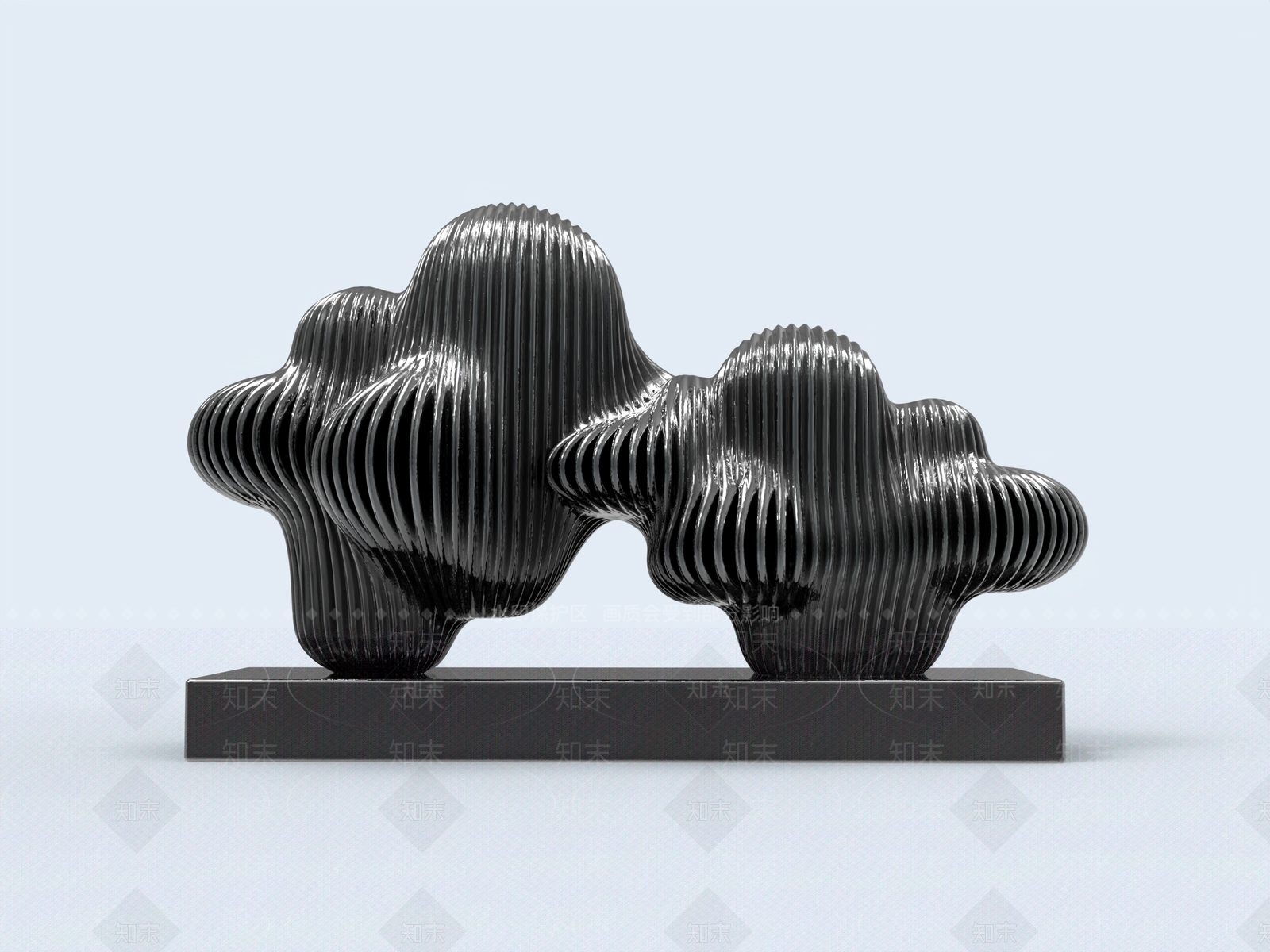 新中式景观雕塑3D模型下载【ID:1228033713】