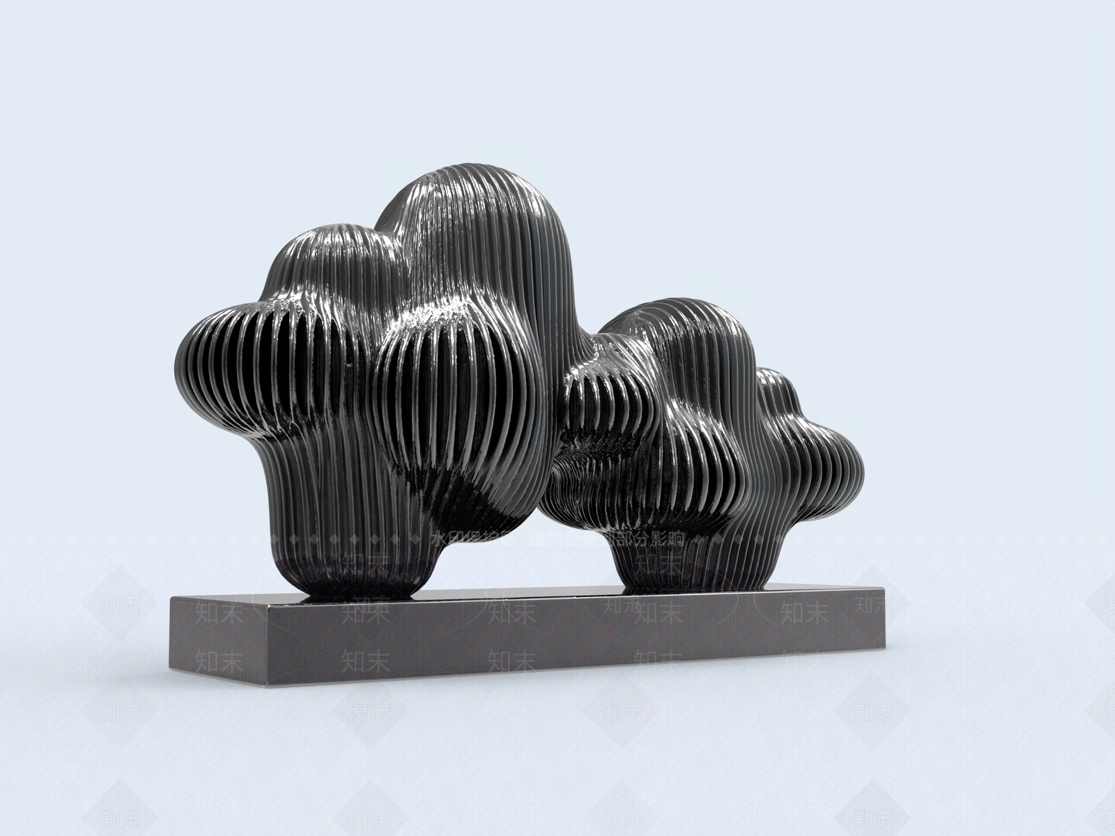 新中式景观雕塑3D模型下载【ID:1228033713】