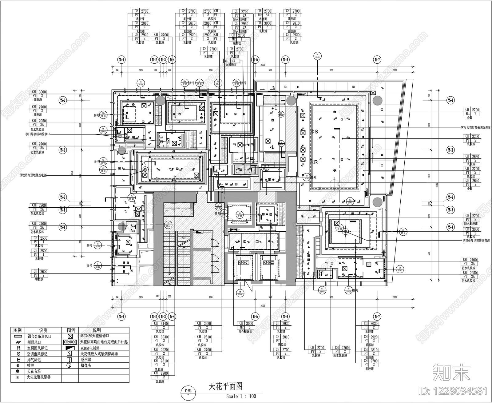 大平层cad施工图下载【ID:1228034581】