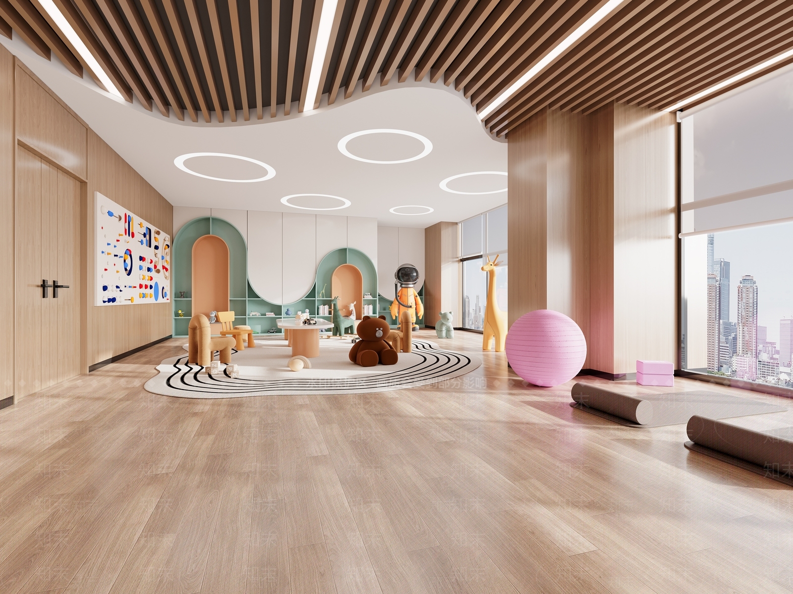 图书馆3D模型下载【ID:1228038340】