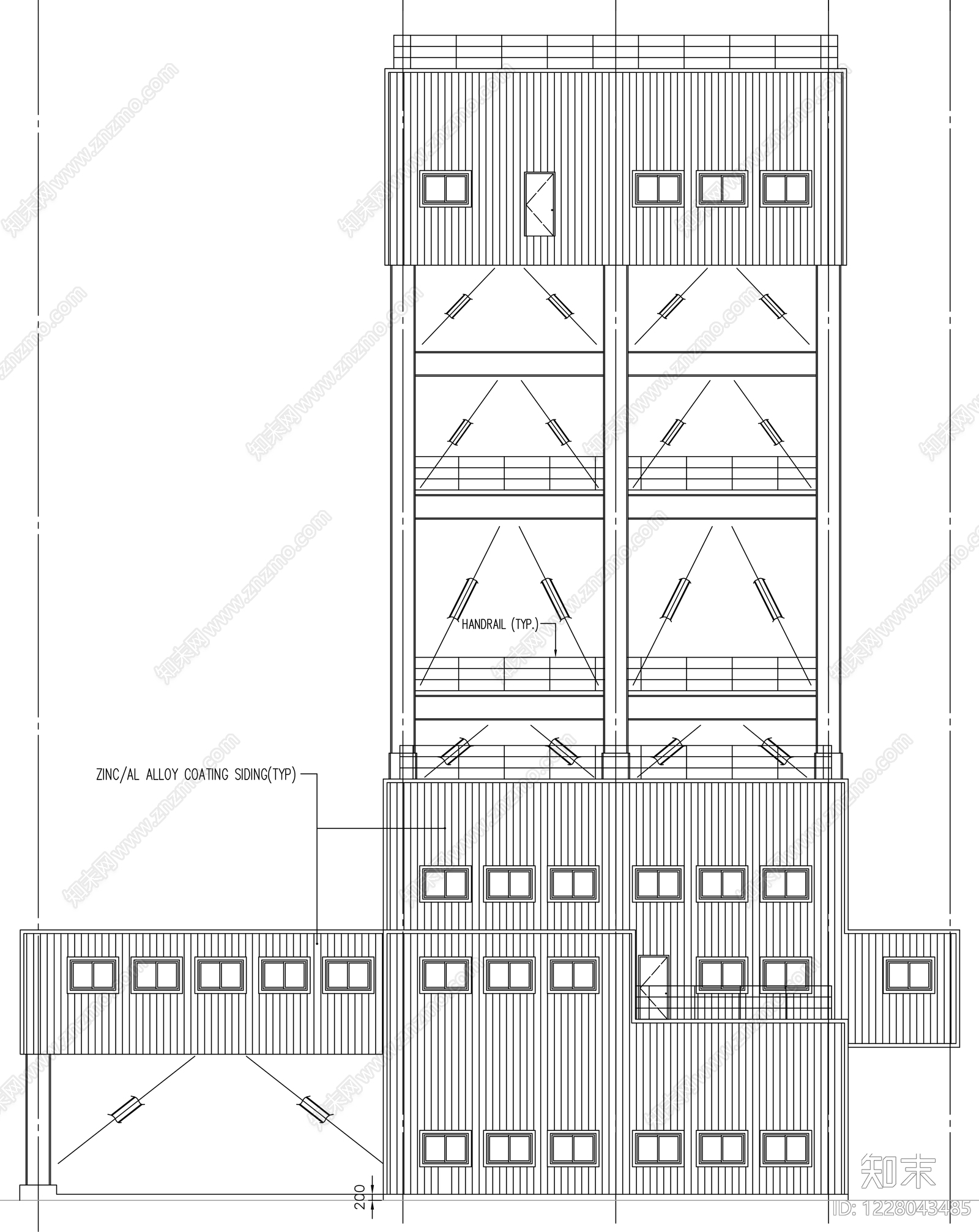 钢结构cad施工图下载【ID:1228043485】