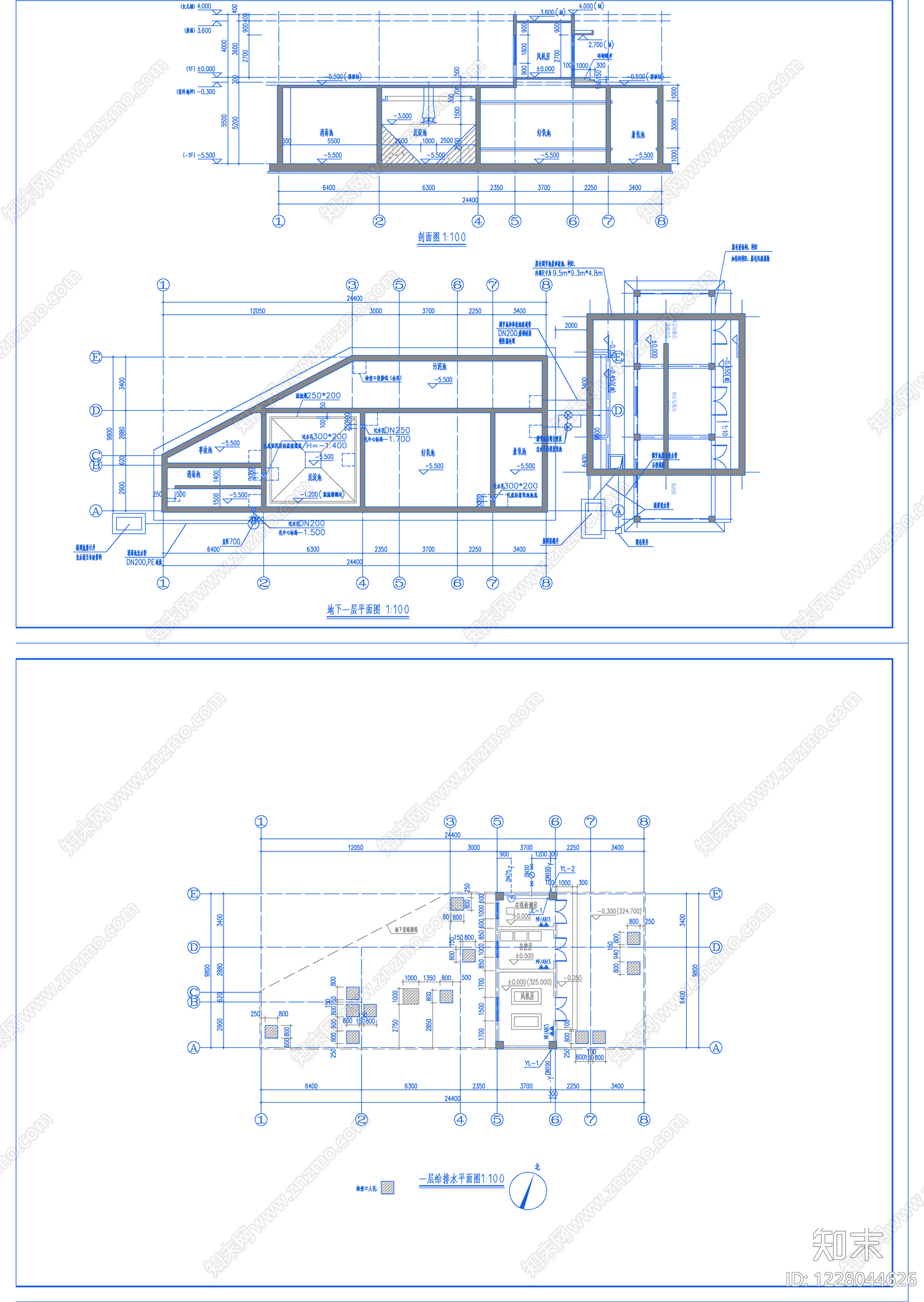 消防给水系统cad施工图下载【ID:1228044626】