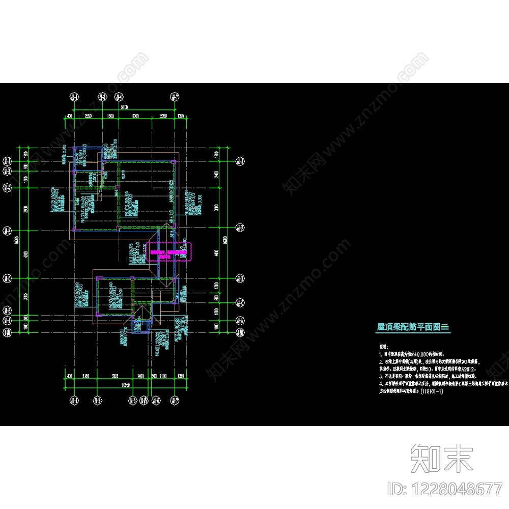 别墅建筑cad施工图下载【ID:1228048677】