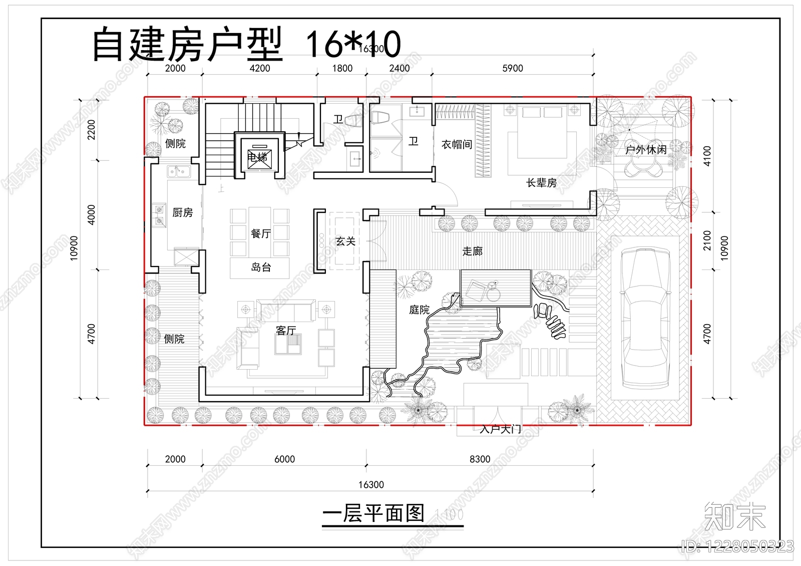 别墅建筑CAD图纸