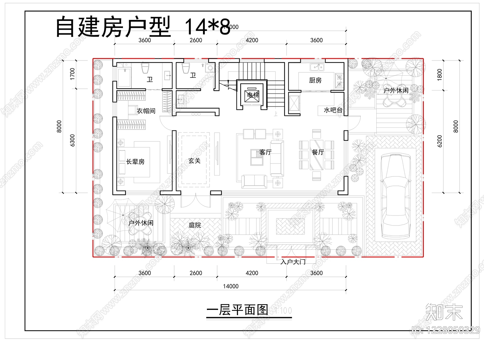 别墅建筑CAD图纸