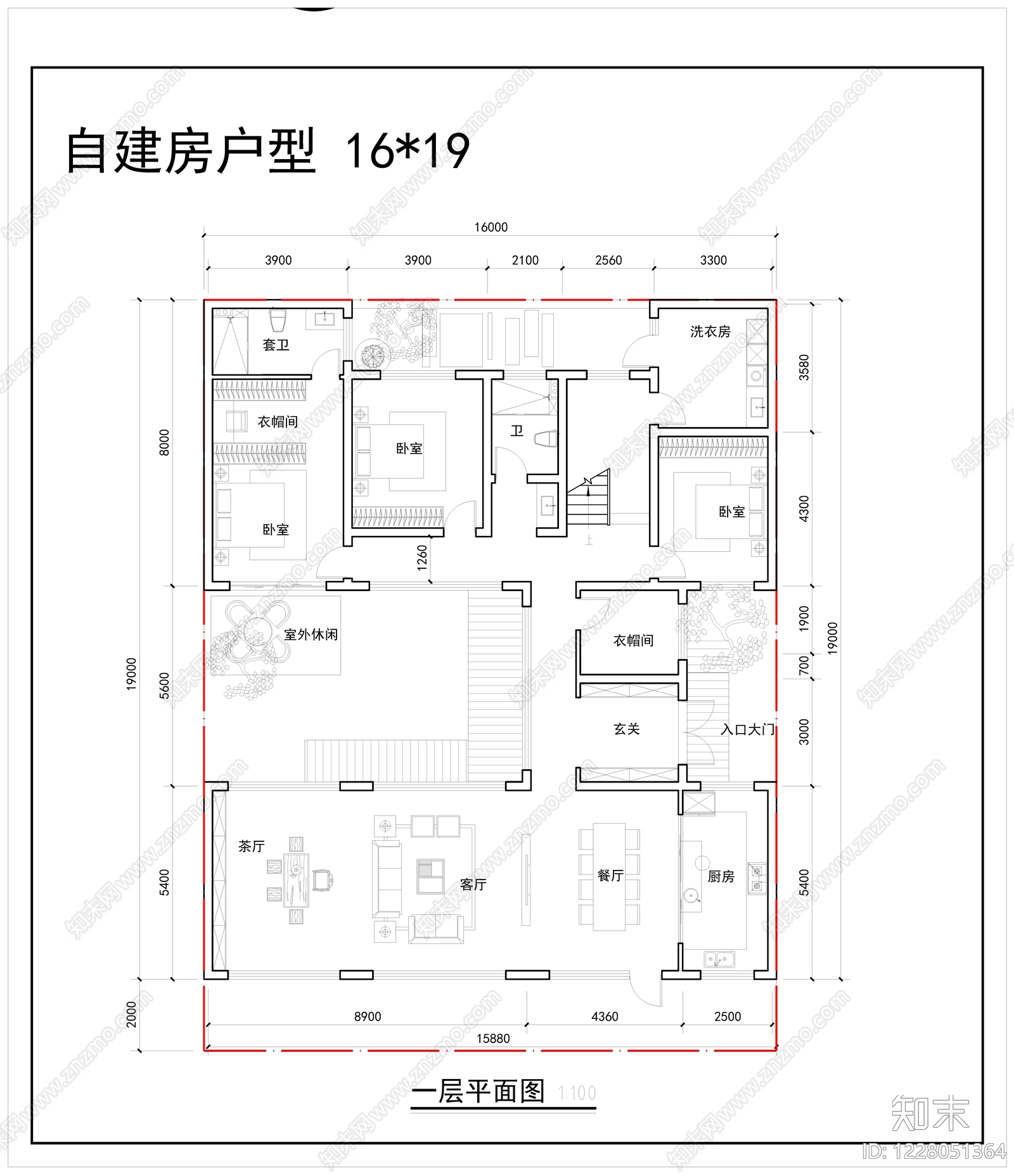 别墅建筑CAD图纸