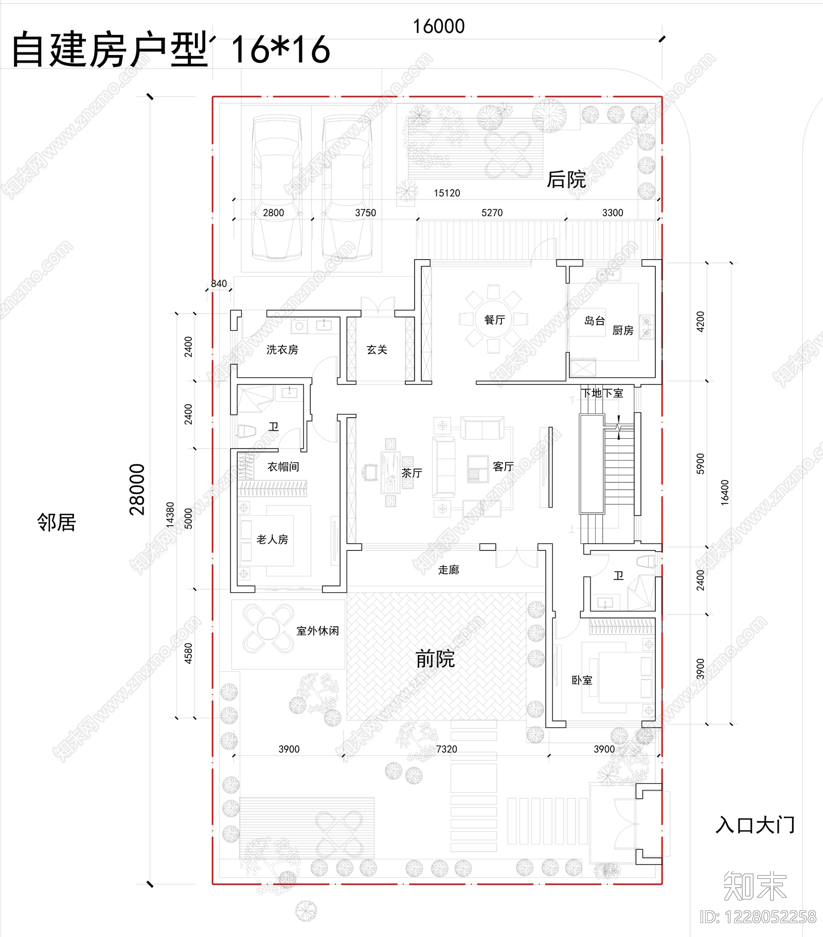 别墅建筑CAD图纸