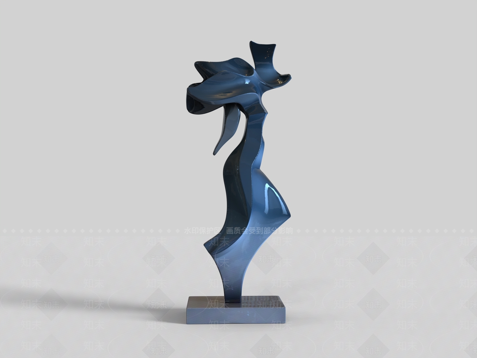 现代雕塑摆件3D模型下载【ID:1228053149】