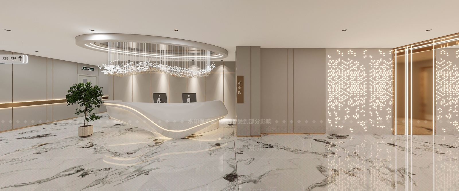 轻奢美容院3D模型下载【ID:1228054777】
