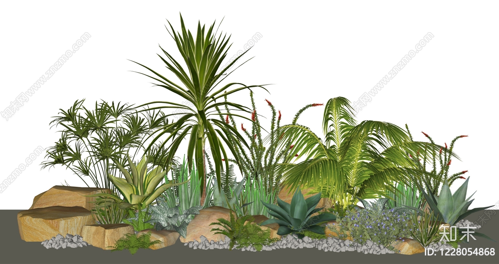 现代植物组合SU模型下载【ID:1228054868】