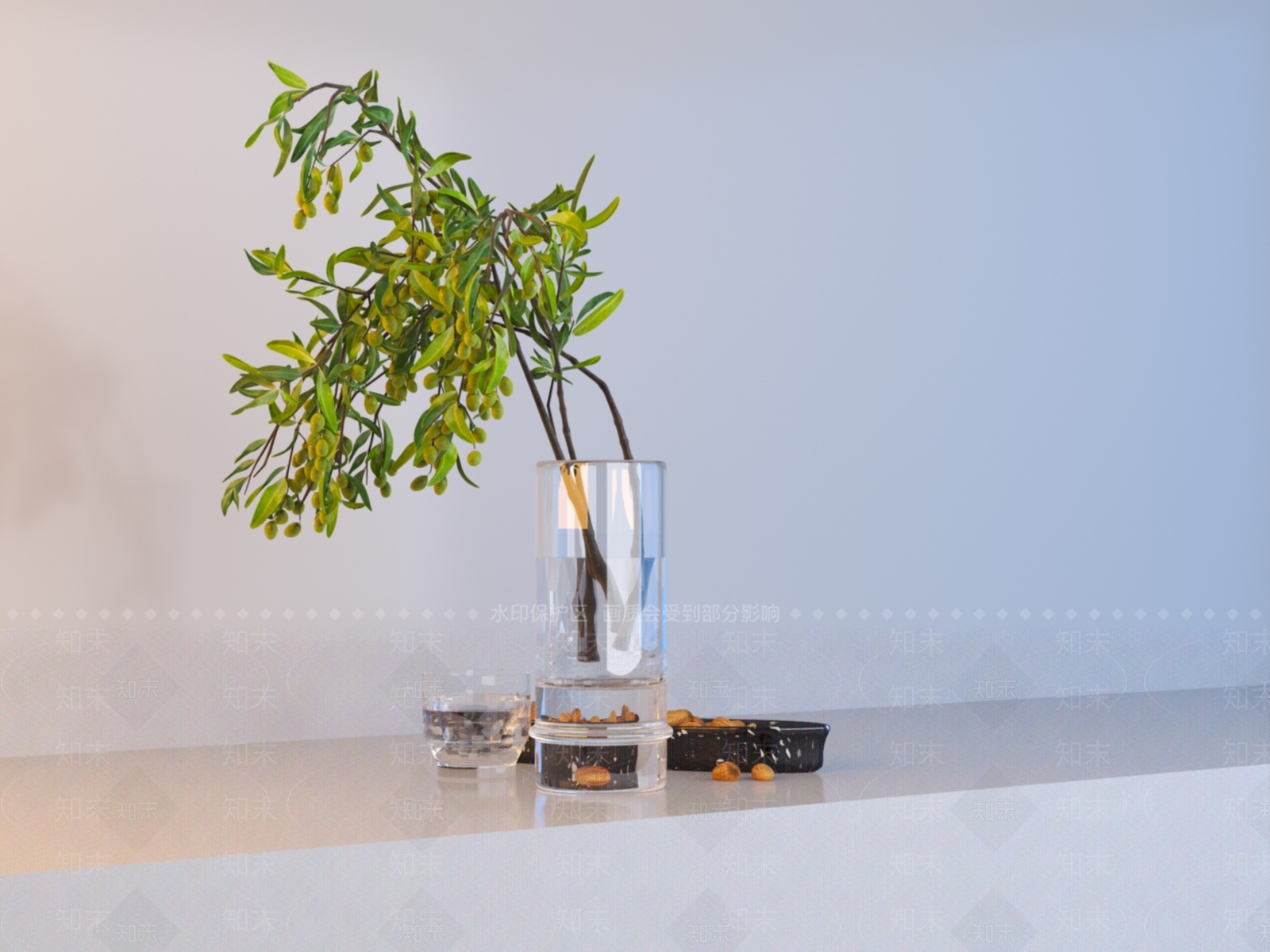 极简花艺3D模型下载【ID:1228054978】