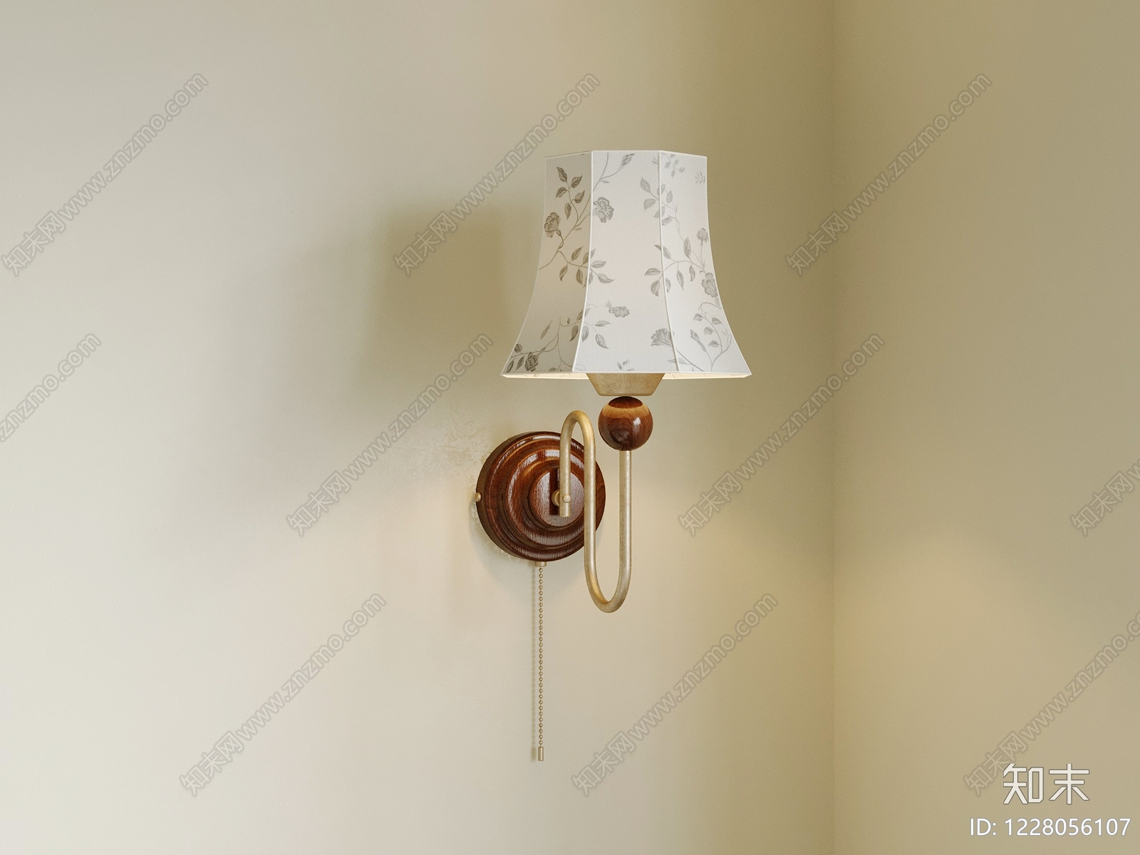 美式壁灯SU模型下载【ID:1228056107】
