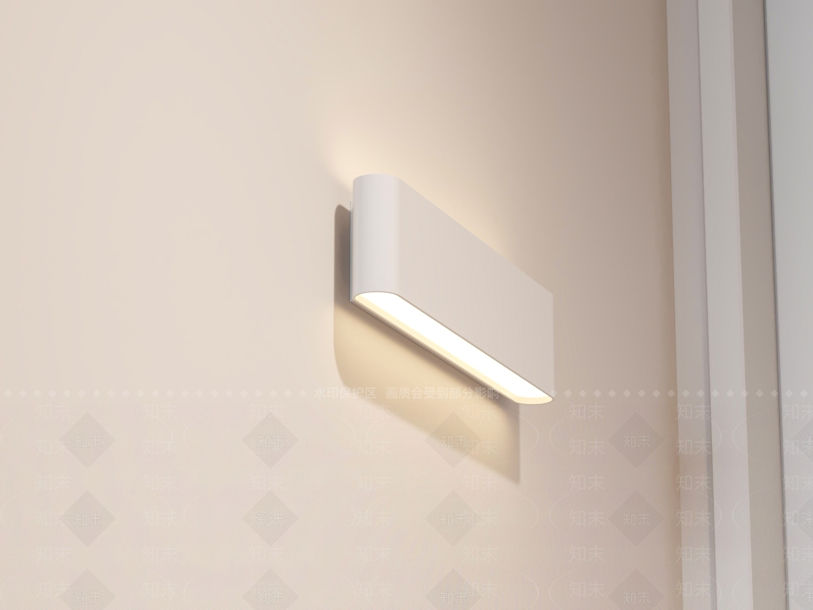 极简壁灯3D模型下载【ID:1228057496】
