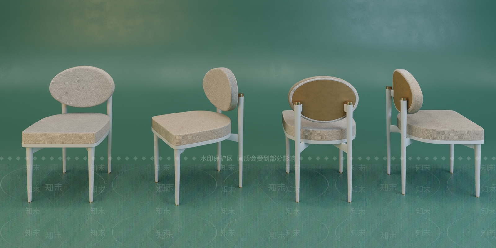 现代简约餐椅3D模型下载【ID:1228058080】