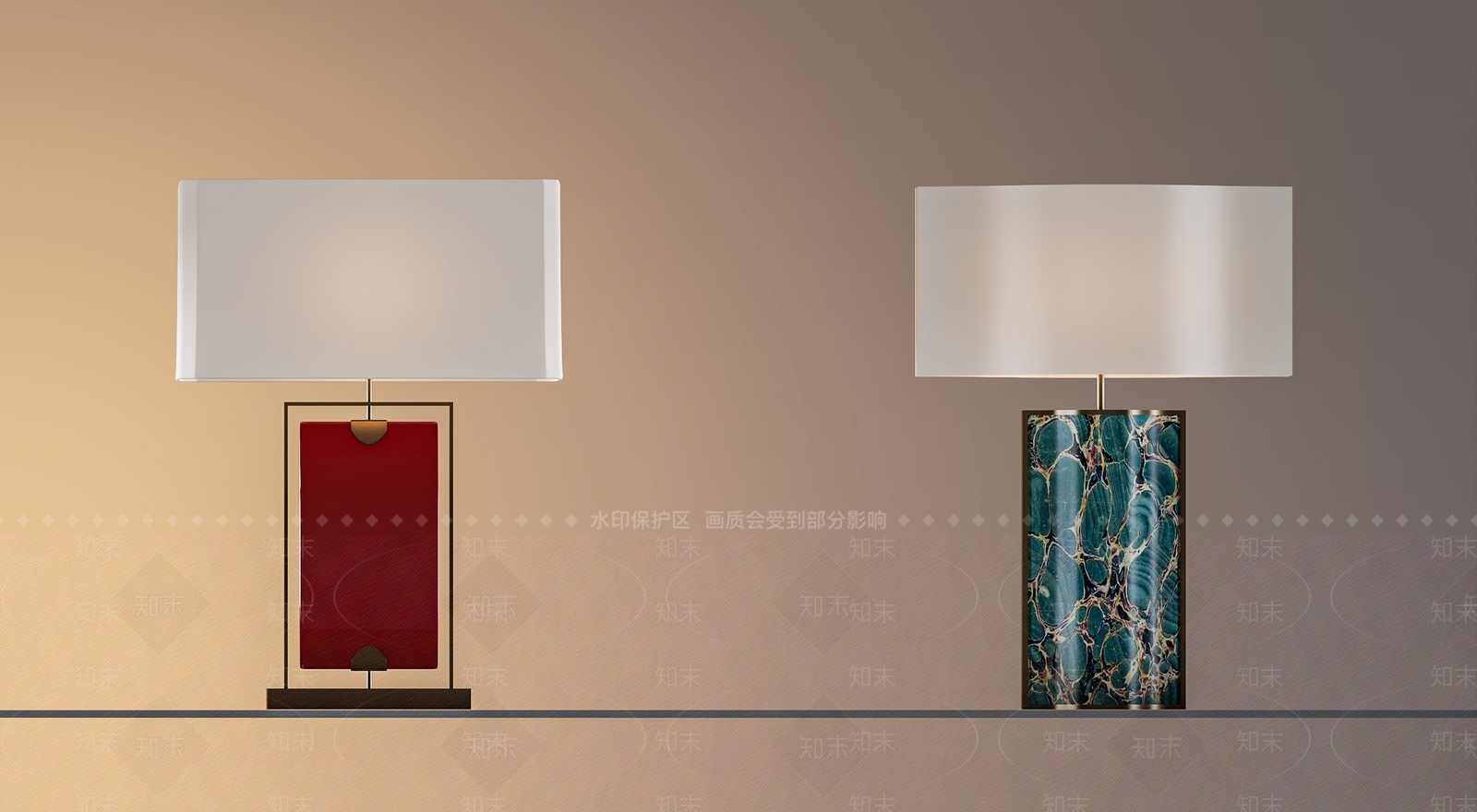 新中式台灯3D模型下载【ID:1228061235】