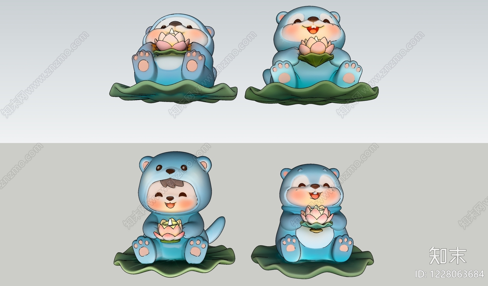 现代雕塑摆件SU模型下载【ID:1228063684】