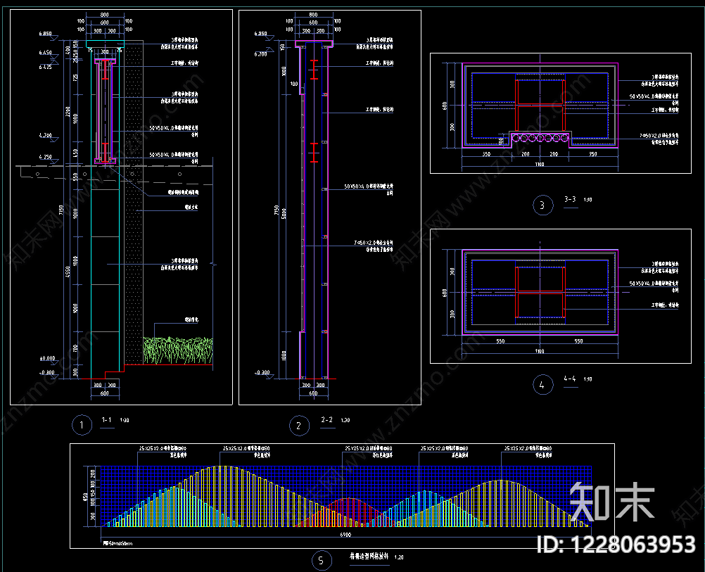 学校建筑cad施工图下载【ID:1228063953】